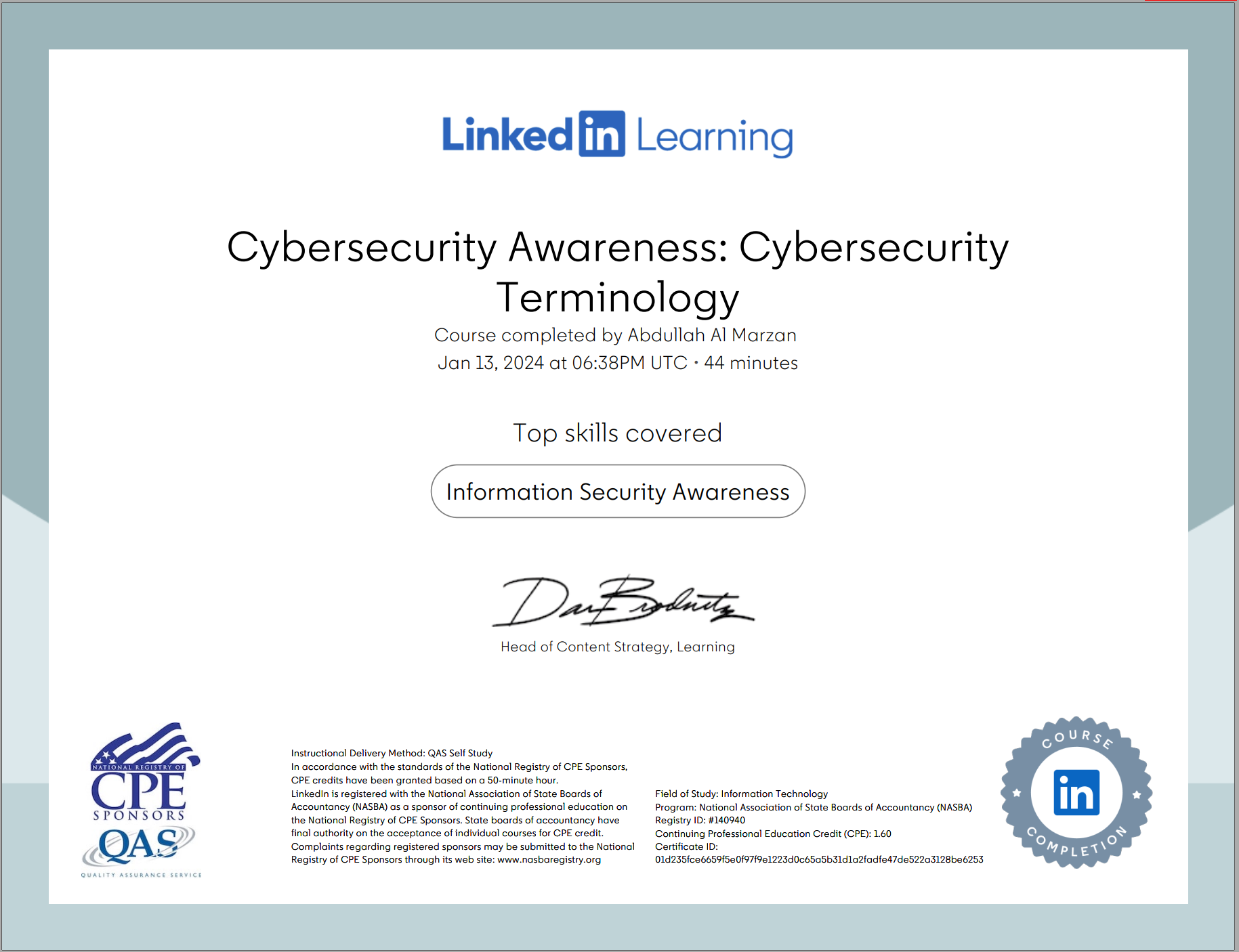 Certificate Thumbnail